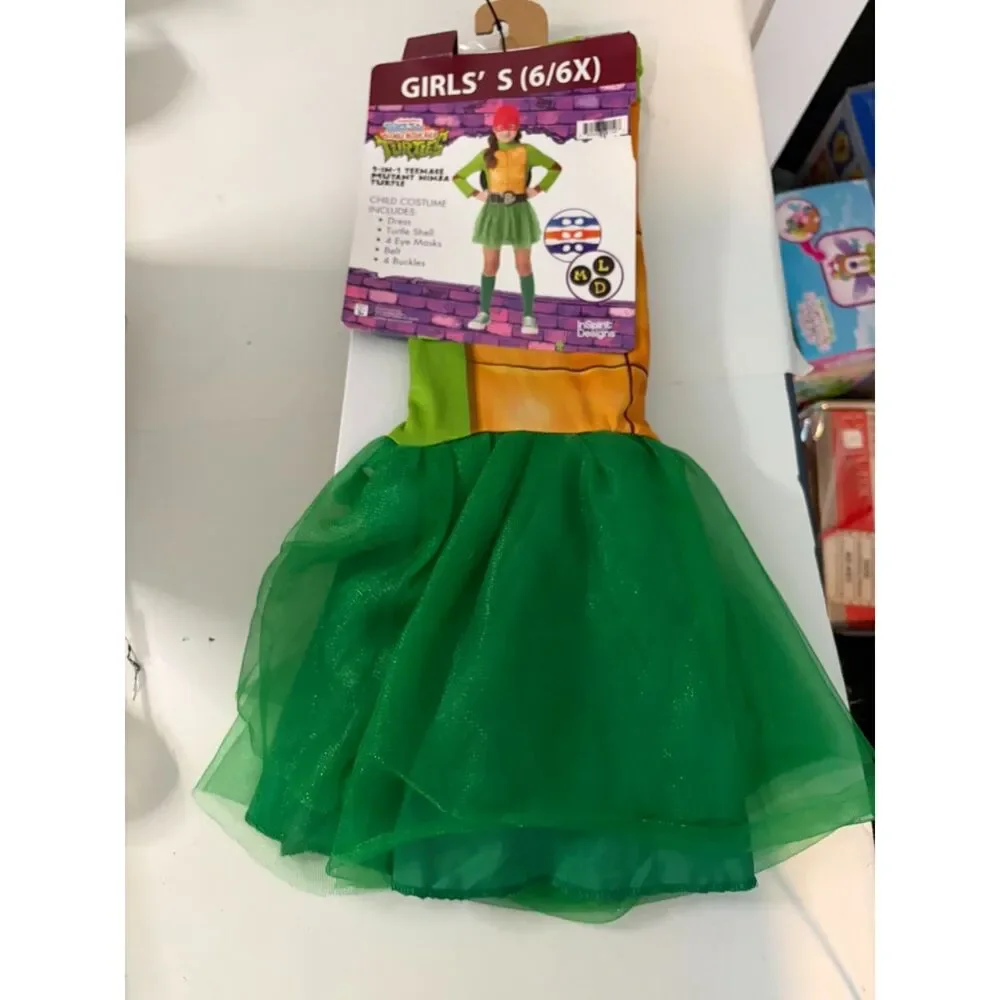 Girls TMNT 4 in 1 costume dress set